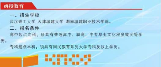 湖南城建职业技术学院2020年成人教育招生简章